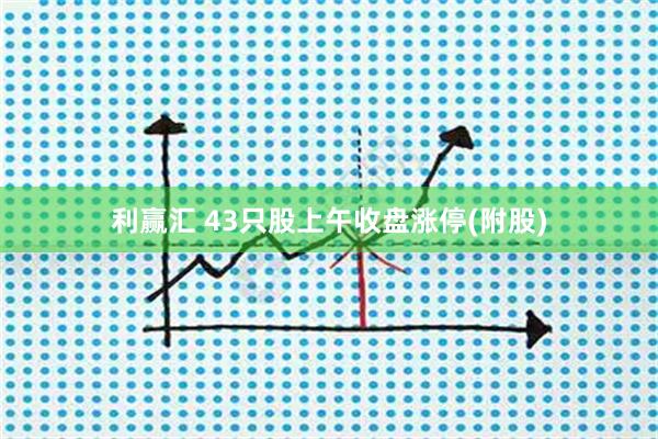 利赢汇 43只股上午收盘涨停(附股)