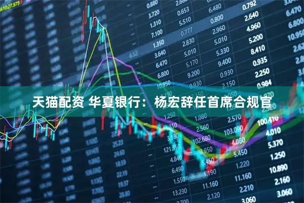 天猫配资 华夏银行：杨宏辞任首席合规官